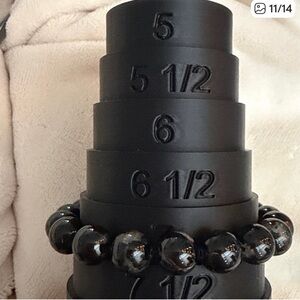 Black Beaded Bracelet